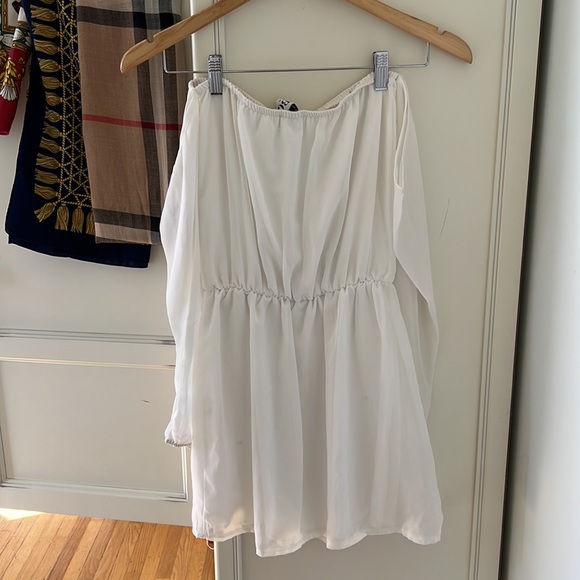 Sabo Skirt Chiffon Lightweight White  Dress - Picture 6 of 12